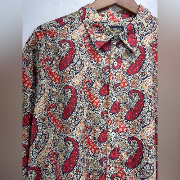 Cremieux Premium Denim size XXL Men’s Multicolor Paisley Button Up Shirt NWT - Picture 2 of 5
